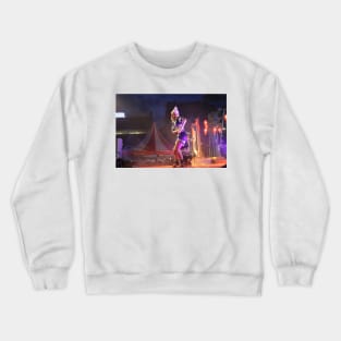 Young Asian girl dance performer on stage 1 Crewneck Sweatshirt